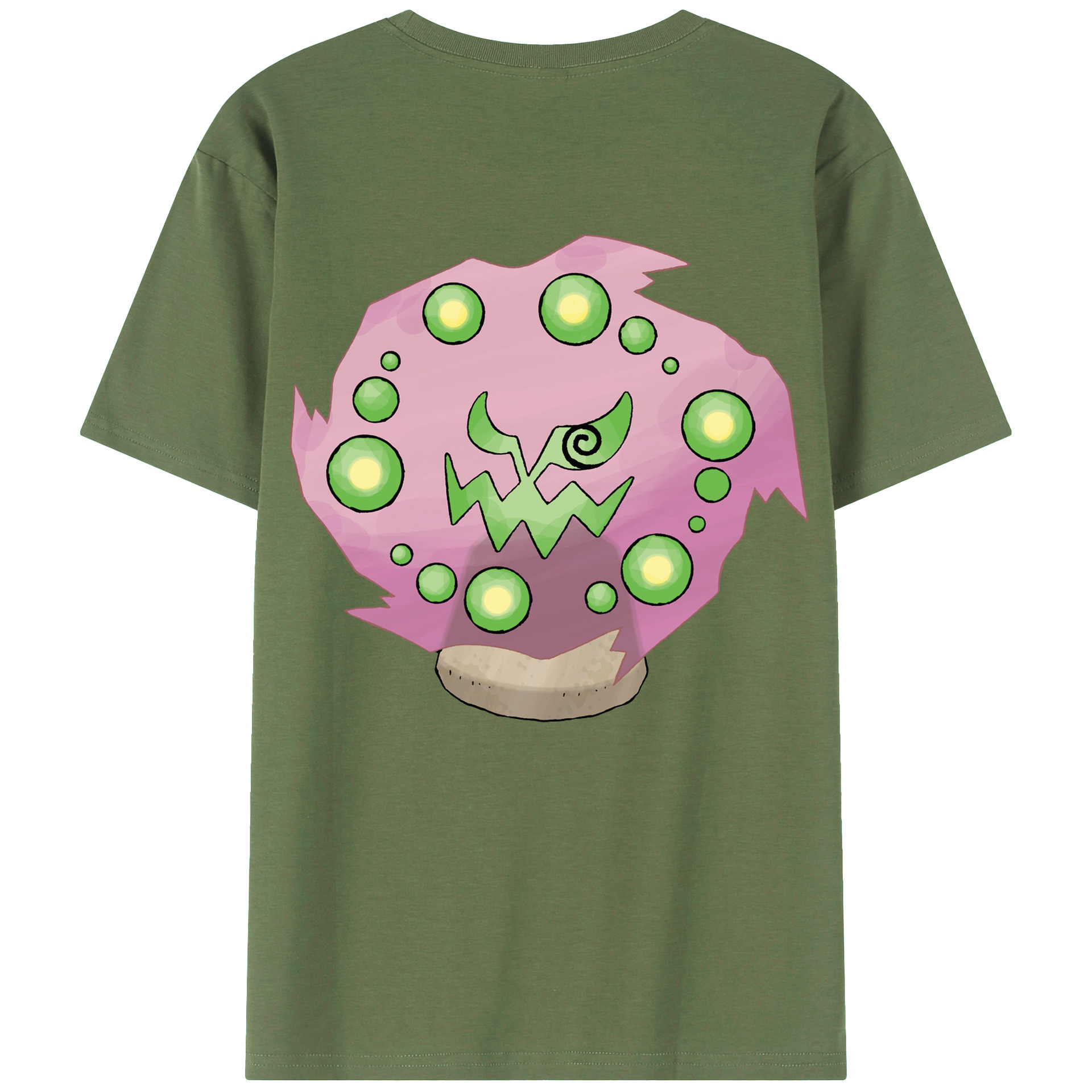 （画像用） ポケットモンスター Pokémon 綿100％ メンズ半袖Tシャツ（バックプリント） 通気性